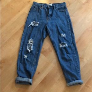 High-Waisted Boyfriend magnet jeans!